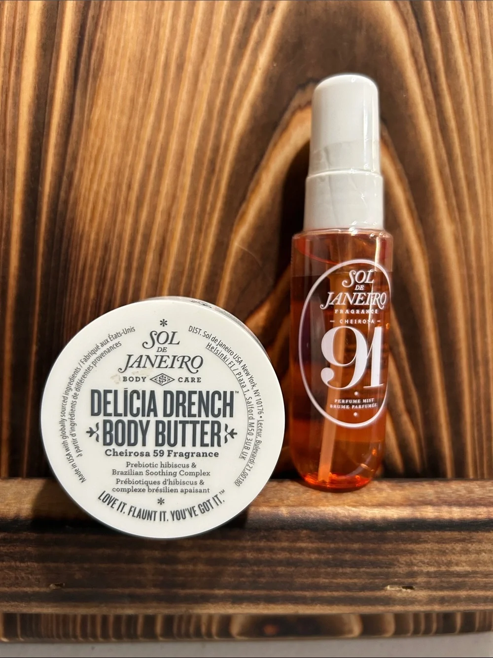 Sol de Janeiro Delicia Drench Body Butter 50ml& 91 Fragrance Mist — White/Orange